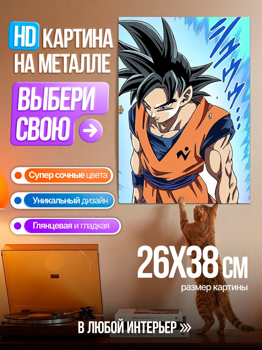 Картина на металле Сон Гоку