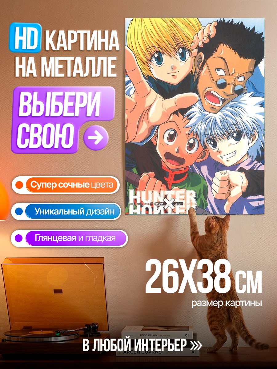 Картина на металле Персонажи Hunter x Hunter