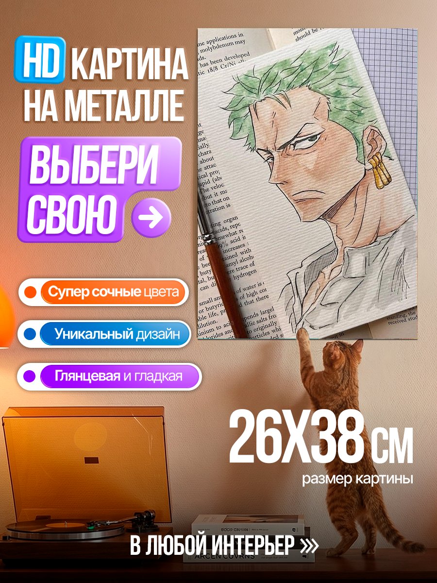 Картина на металле Зоро Арт