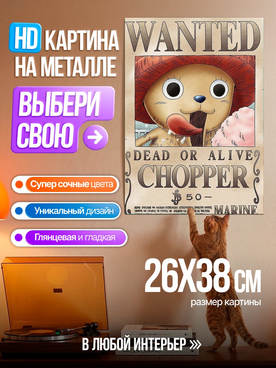 Картина на металле Тони Тони Чоппер