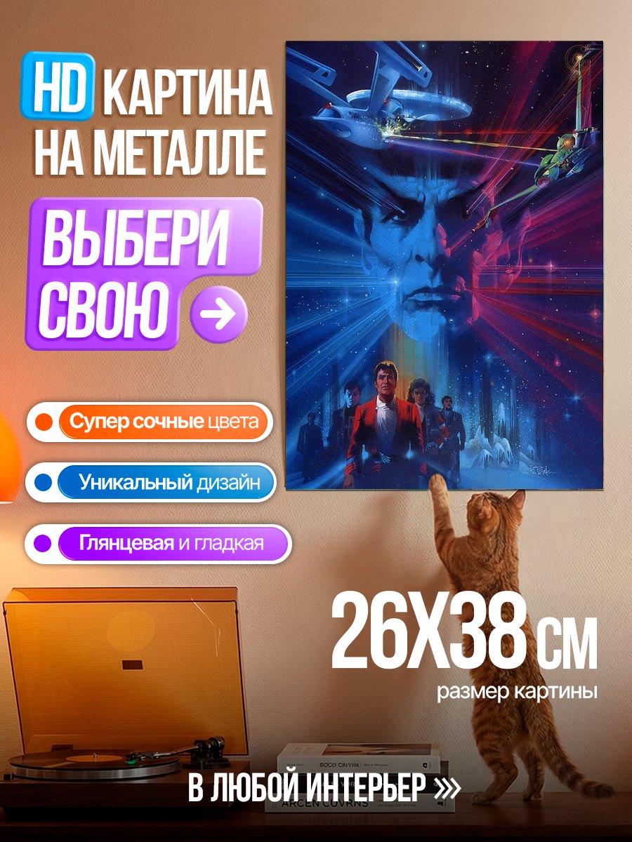 Картина на металле Звездный путь