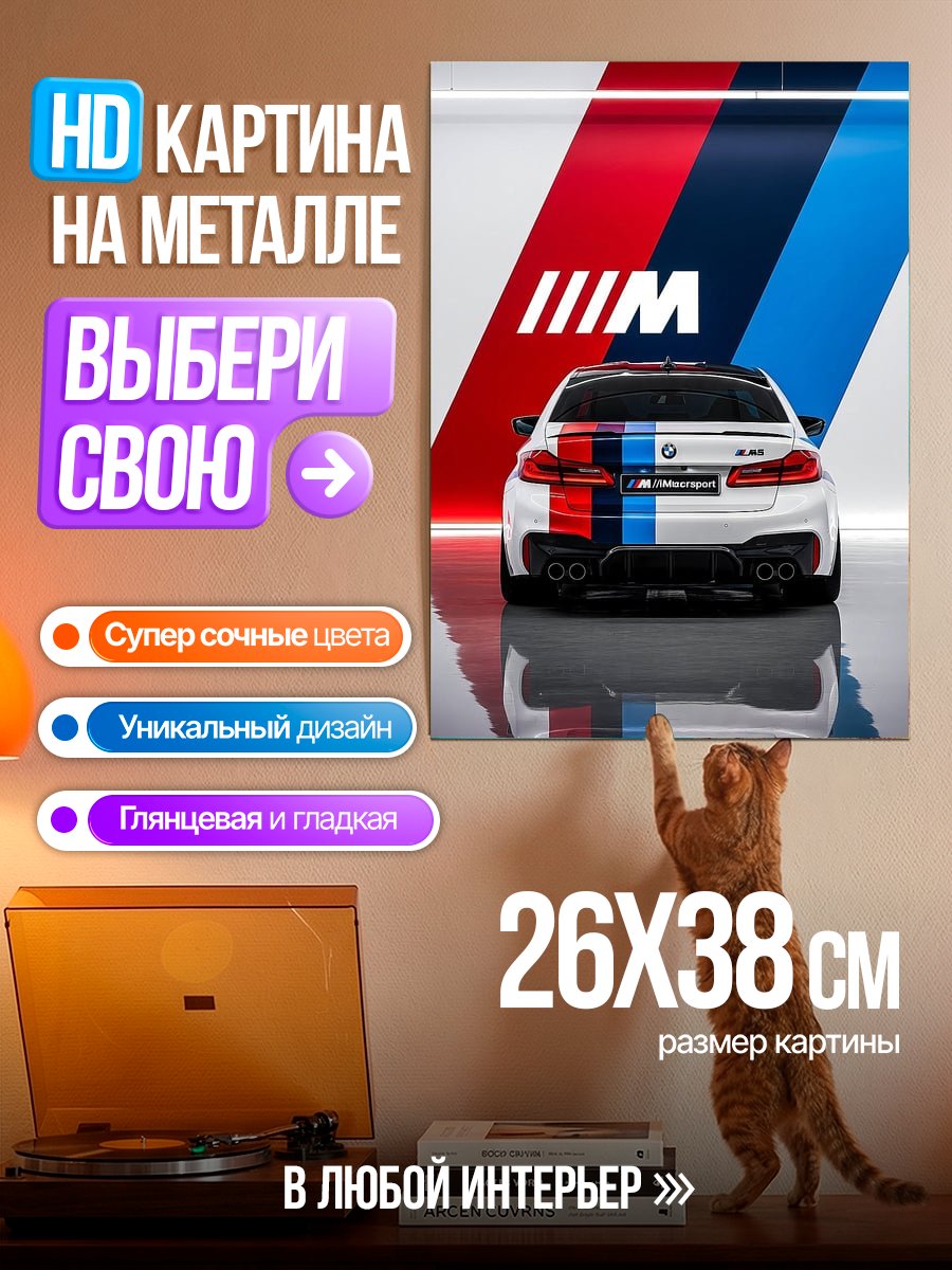 Картина на металле BMW M Power