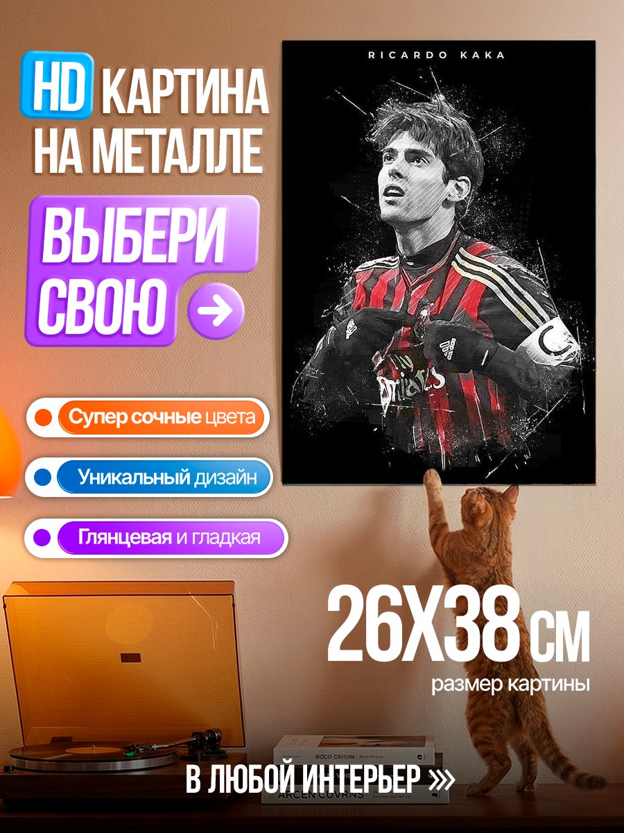 Картина на металле Рикардо Кака
