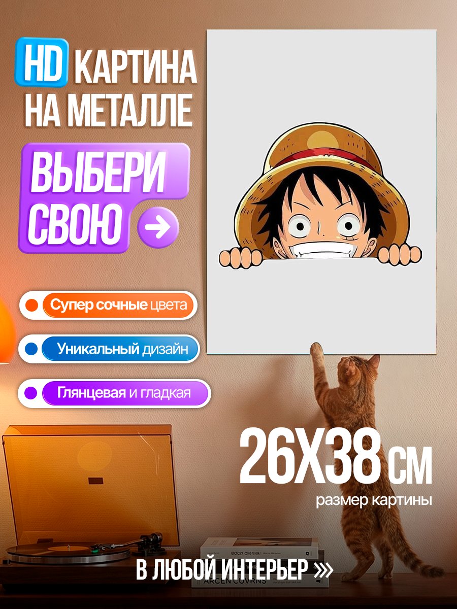 Картина на металле Манки Д. Луффи