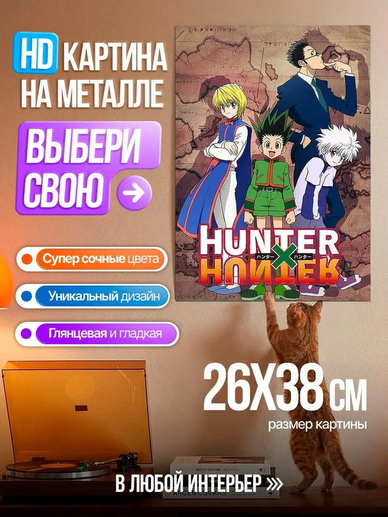 Картина на металле Hunter x Hunter