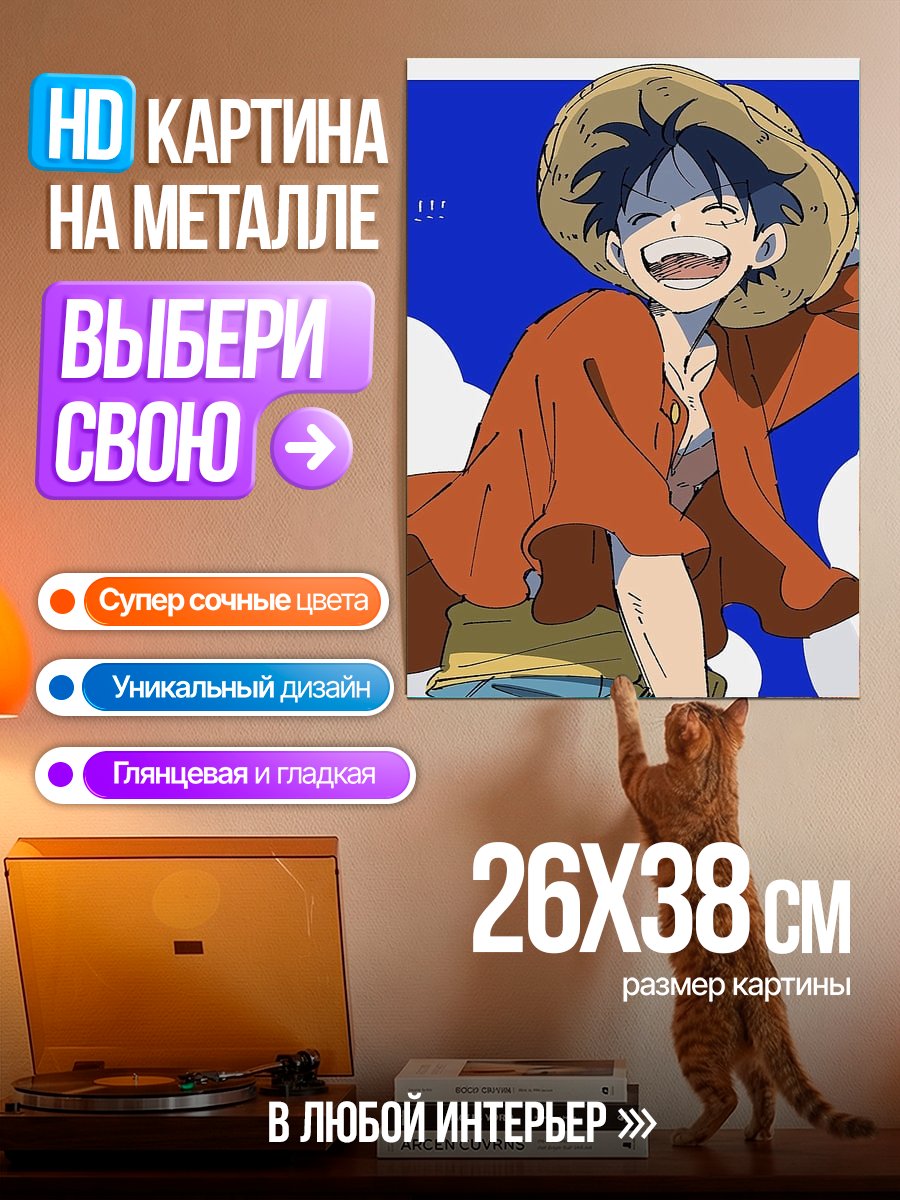 Картина на металле Монки Д. Луффи