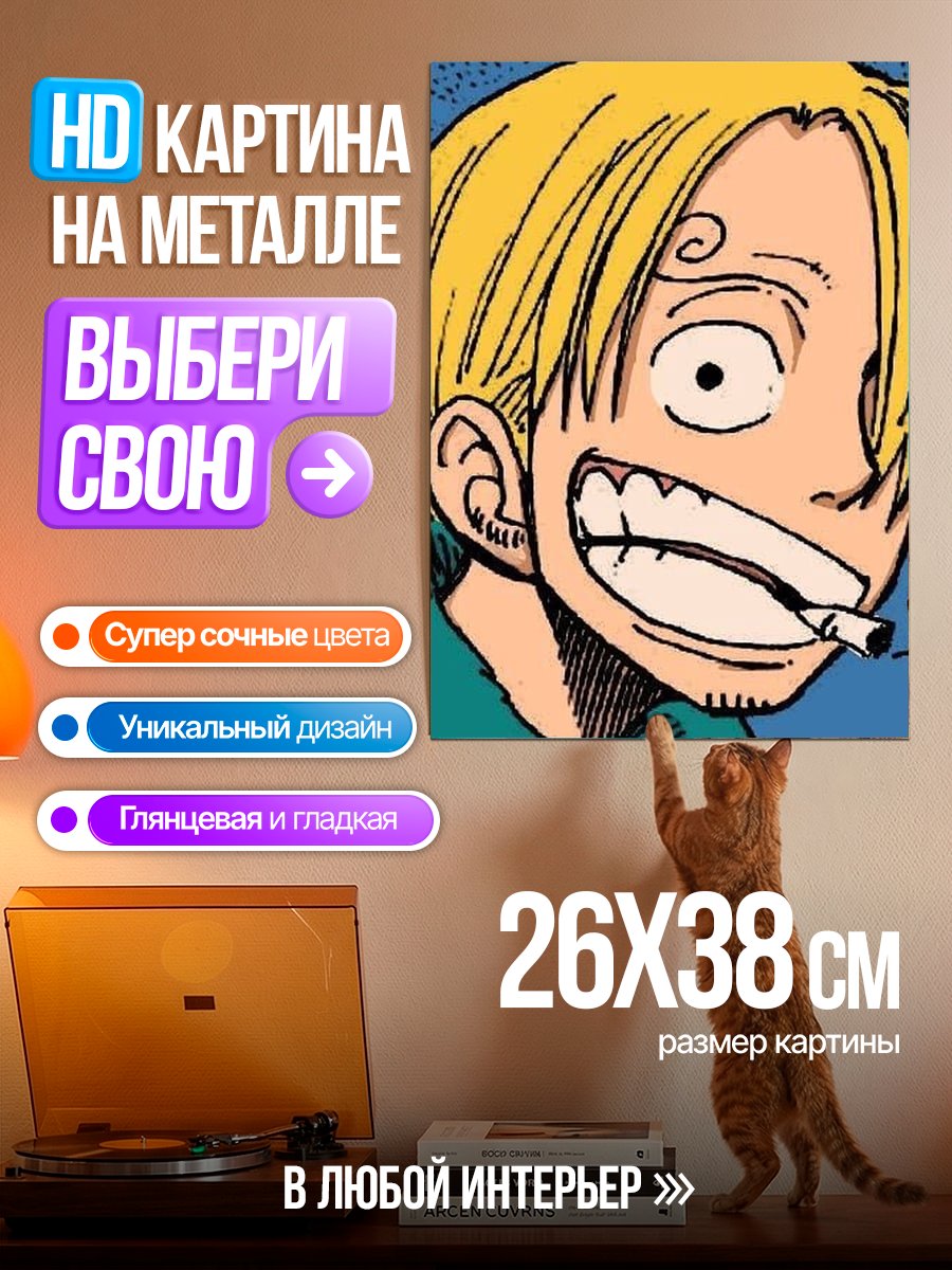 Картина на металле Персонаж Санджи
