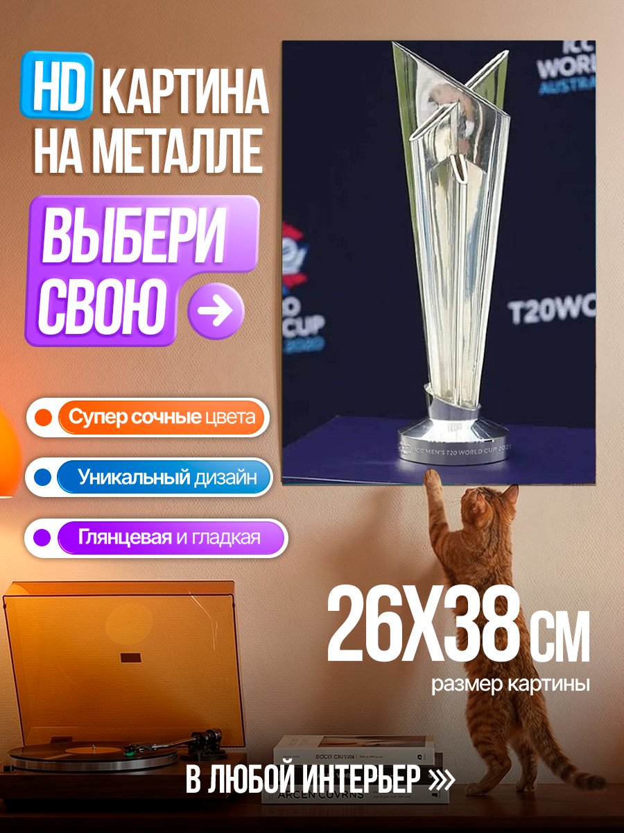 Картина на металле Кубок мира ICC T20