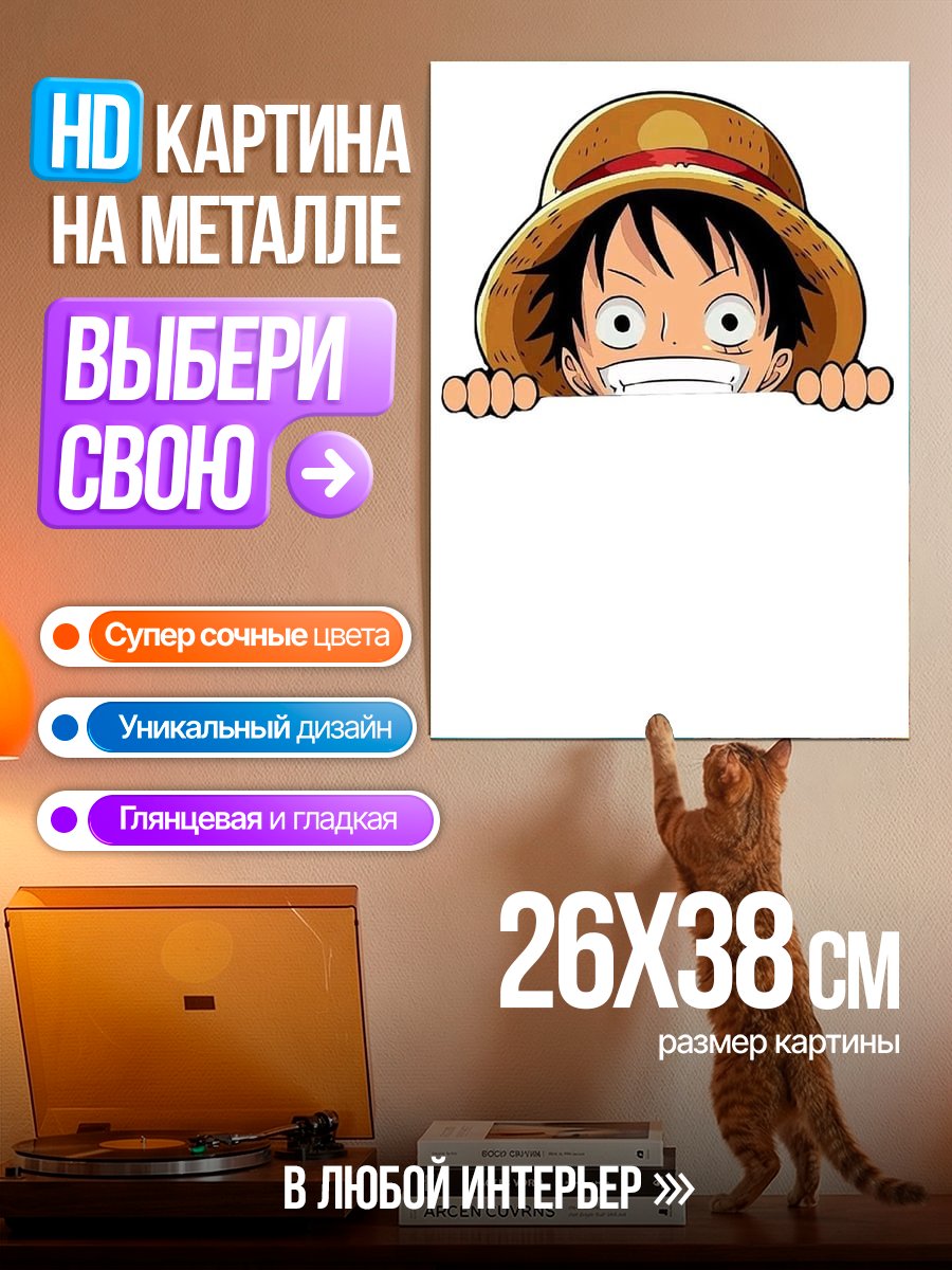 Картина на металле Манки Д. Луффи