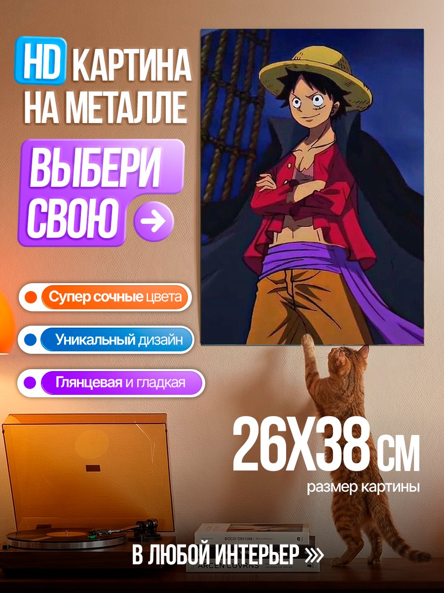 Картина на металле Манки Д. Луффи
