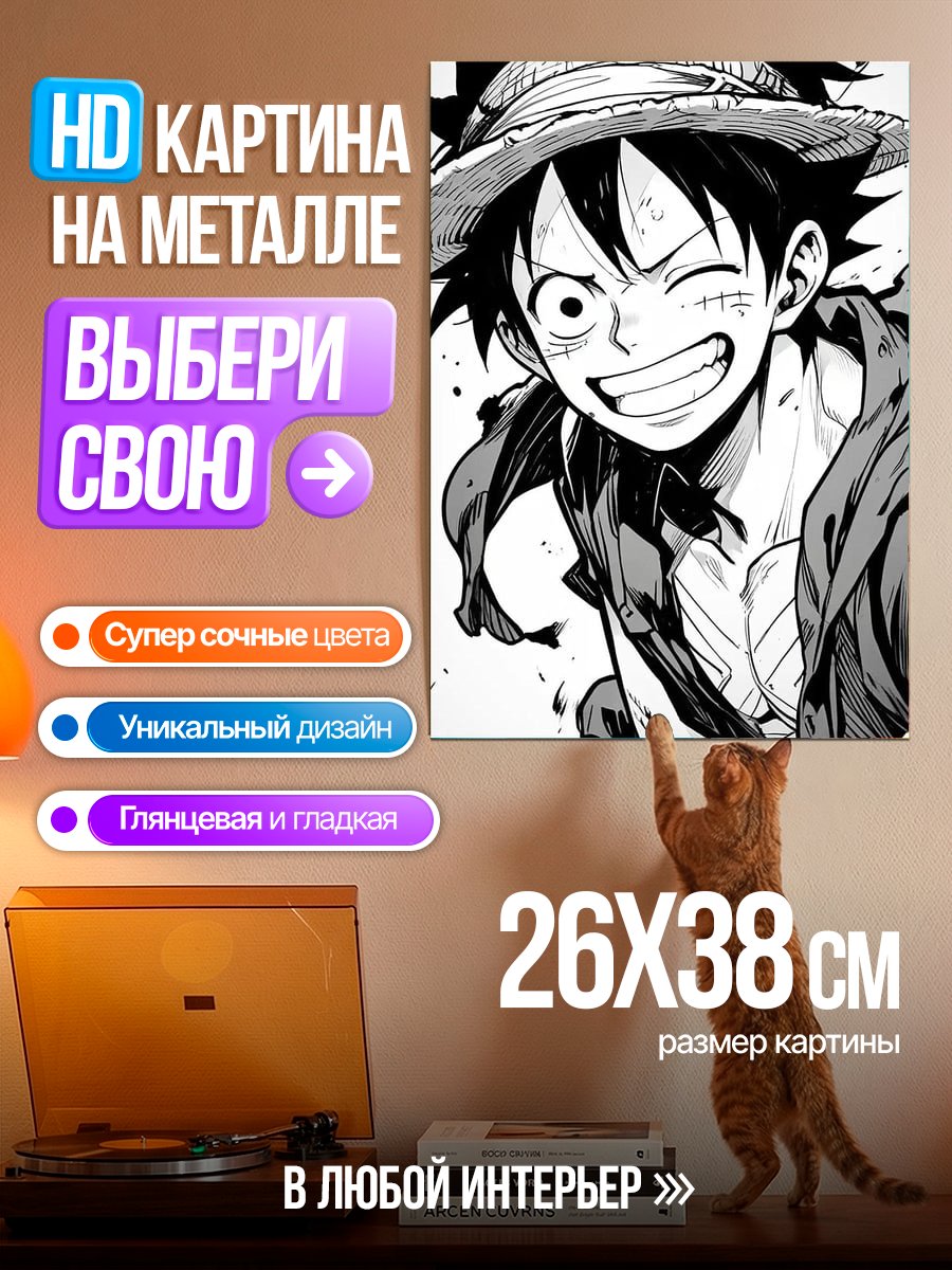 Картина на металле Монки Д. Луффи