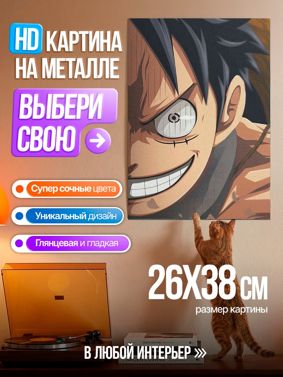 Картина на металле Манки Д. Луффи