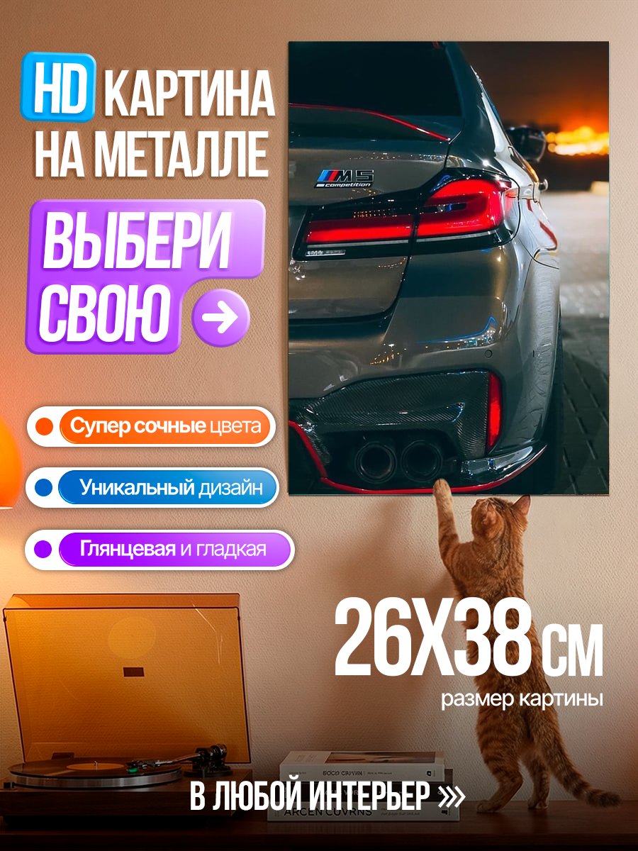 Картина на металле BMW M5