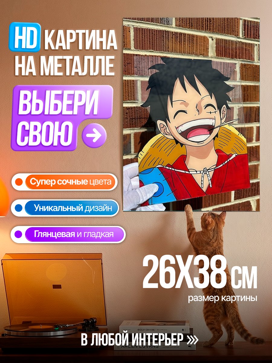 Картина на металле Манки Д. Луффи