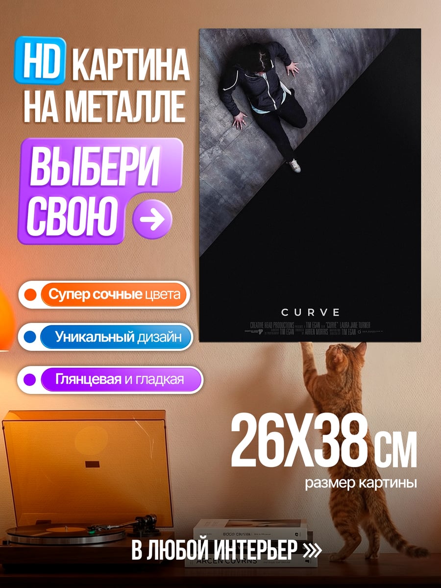 Картина на металле Curve