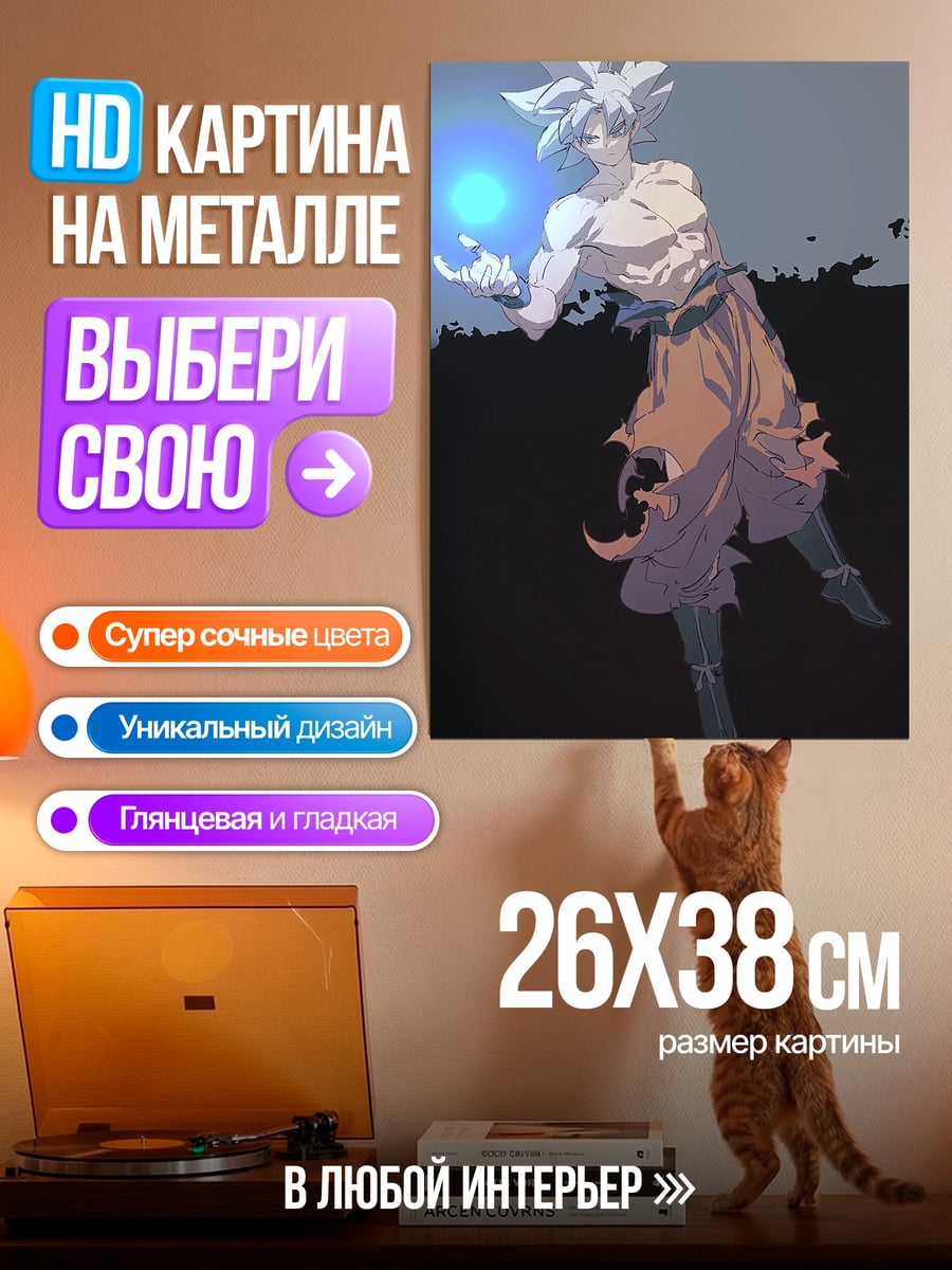 Картина на металле Гоку Камехамеха