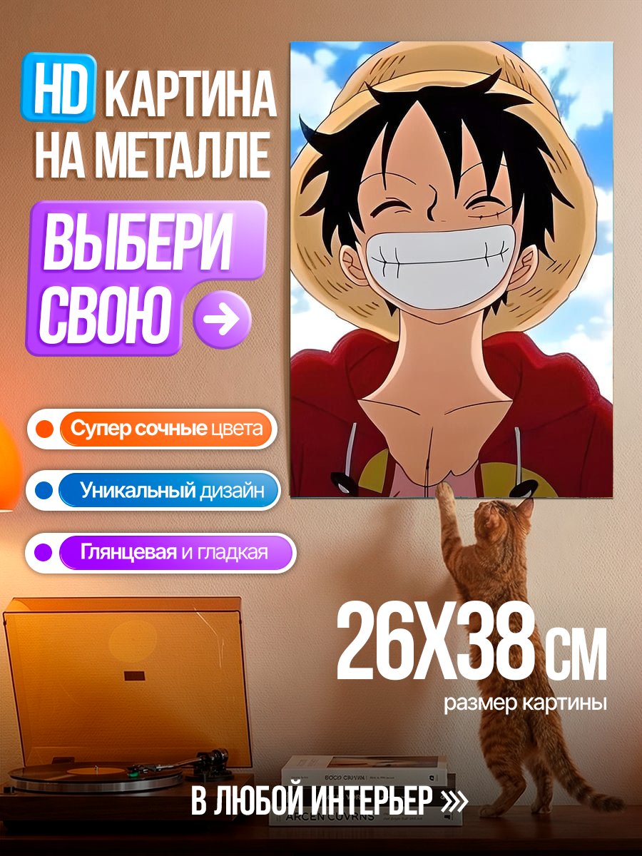 Картина на металле Манки Д Луффи