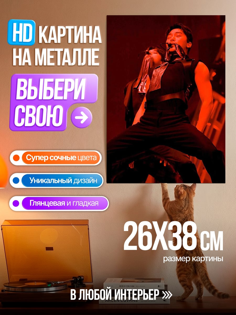 Картина на металле Танцующий айдол