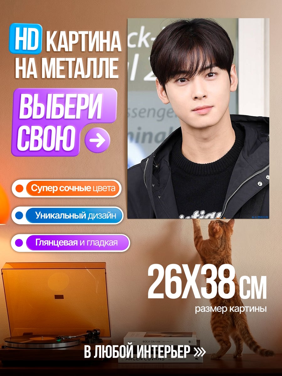 Картина на металле Ча Ын У