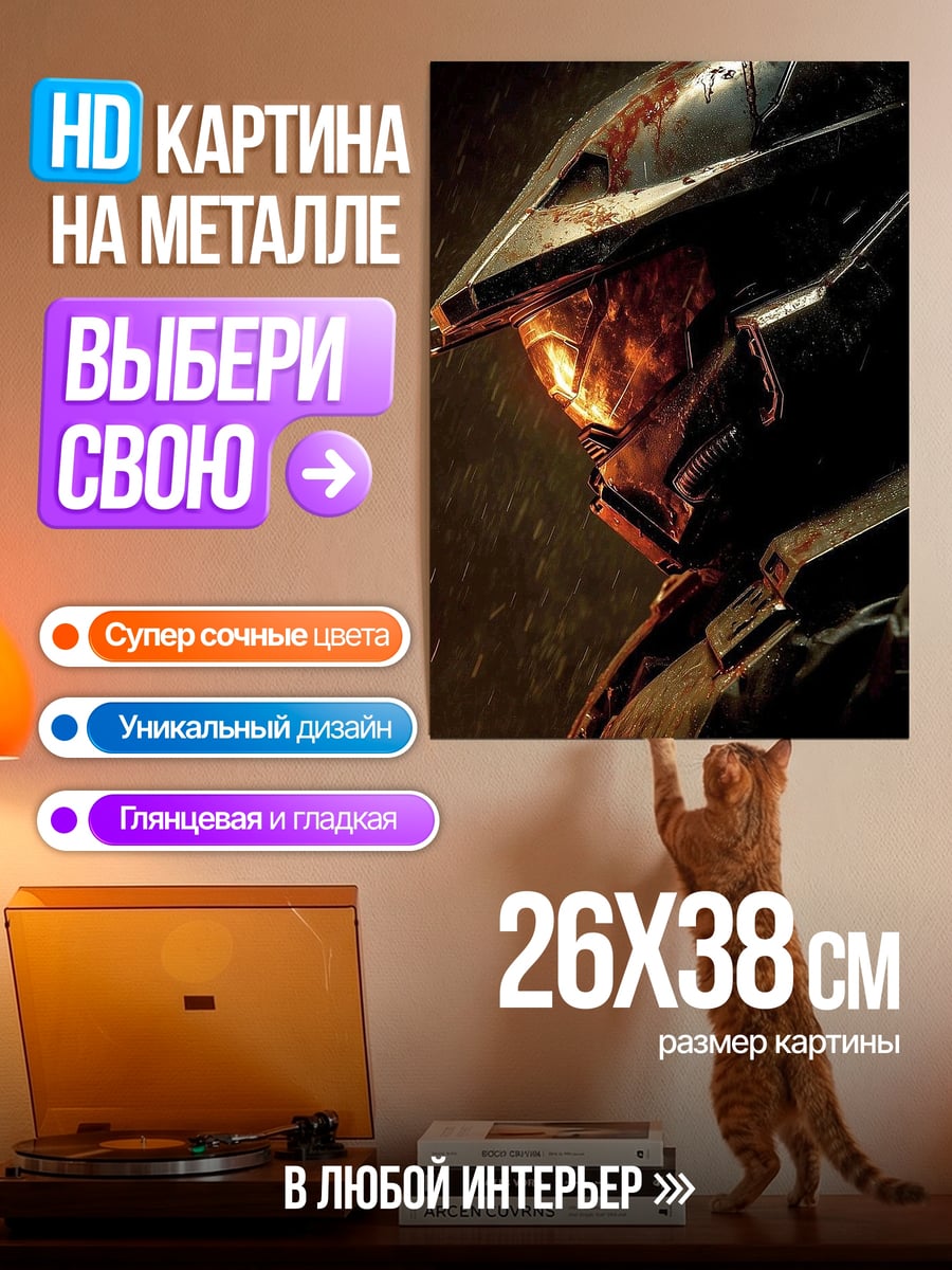 Картина на металле Мастер Чиф
