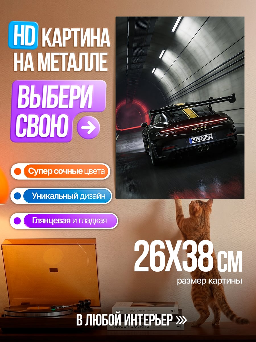 Картина на металле Скоростной туннель