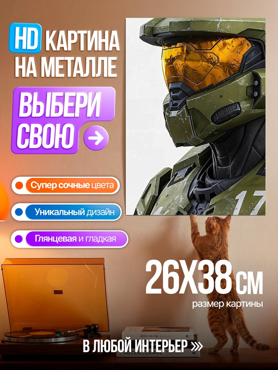 Картина на металле Мастер Чиф