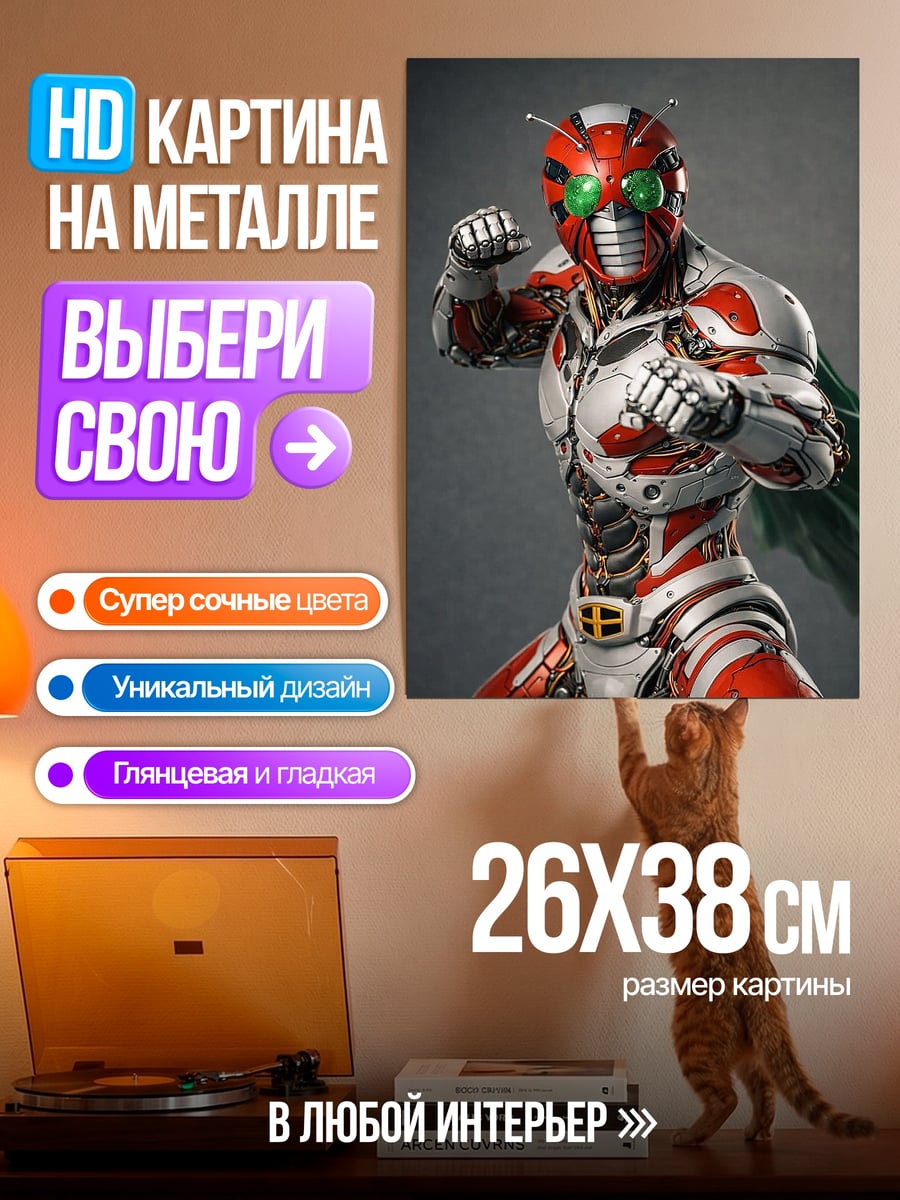Картина на металле Камен Райдер