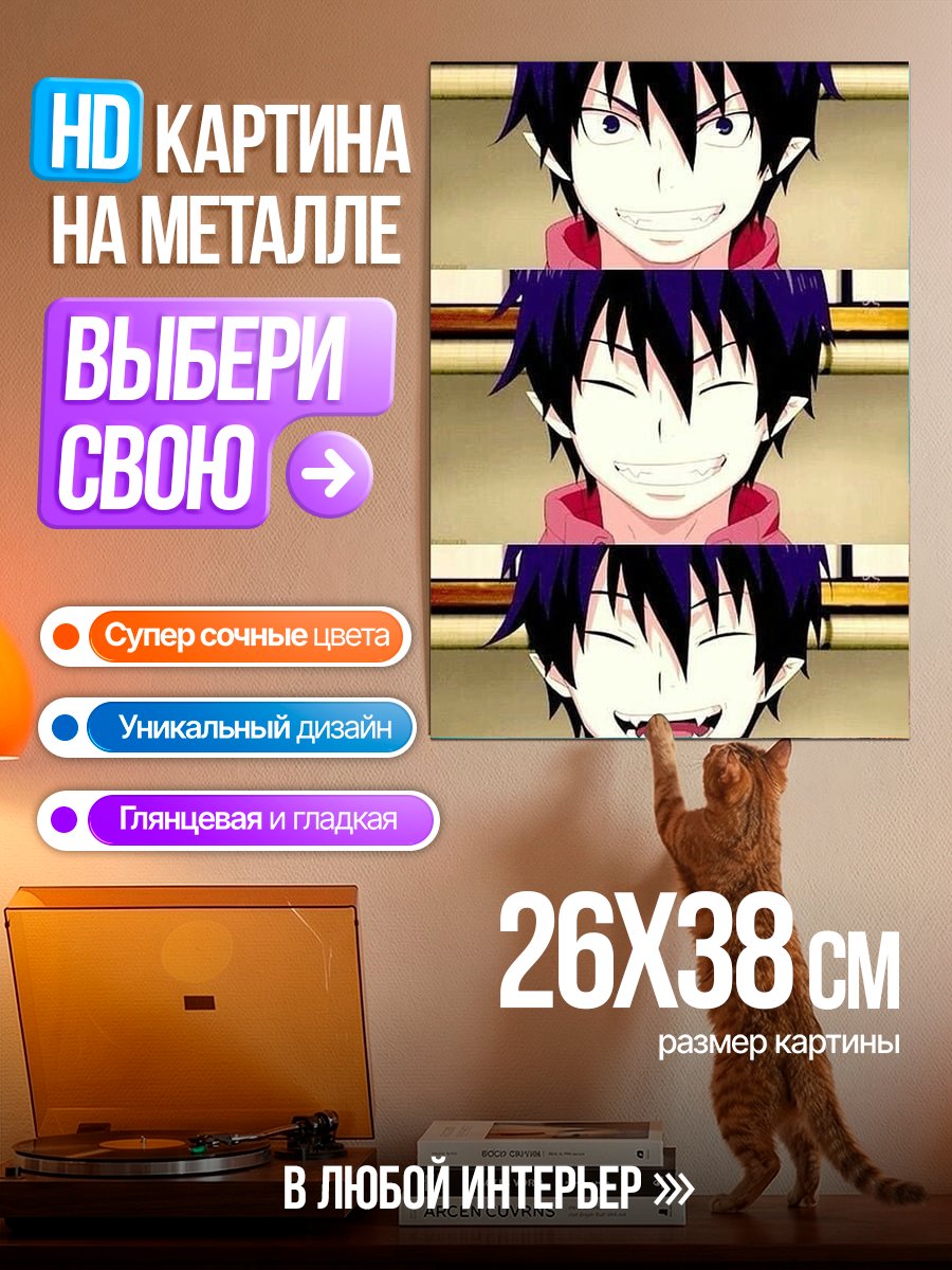 Картина на металле Рин Окумура