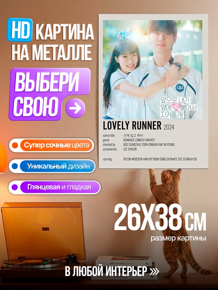 Картина на металле Lovely Runner