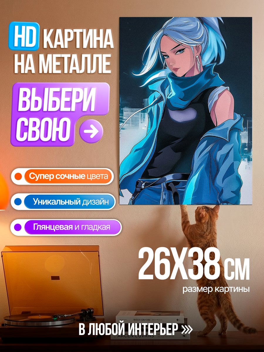 Картина на металле Джет Валорант