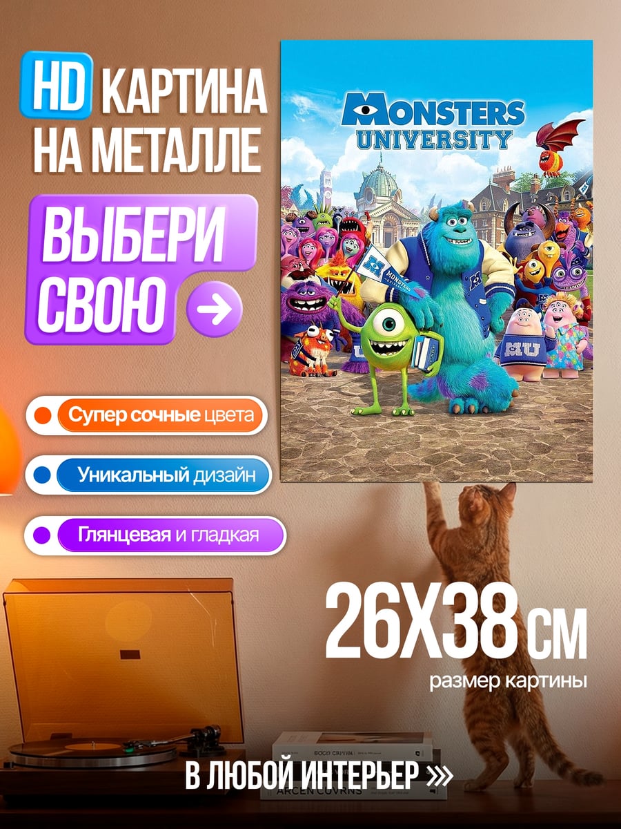 Картина на металле Корпорация монстров
