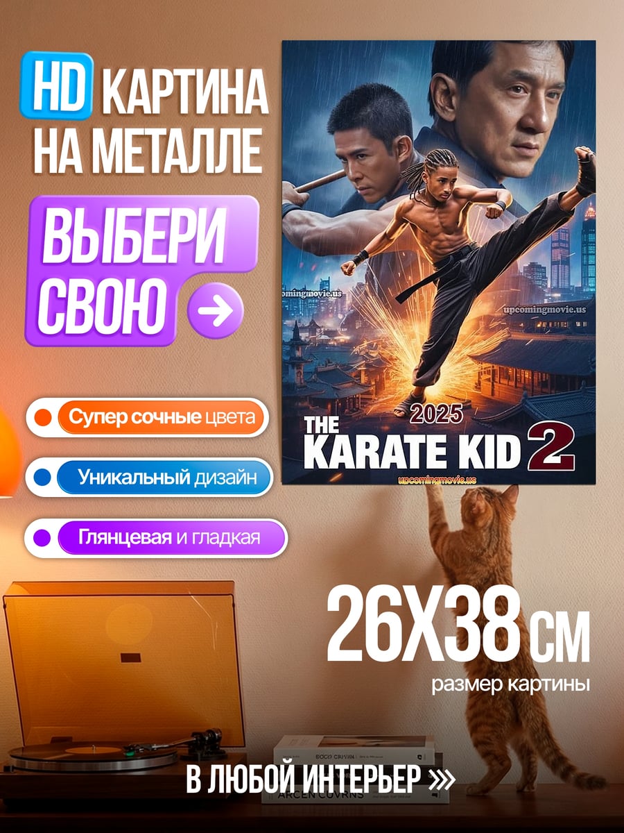Картина на металле Каратэ Пацан 2
