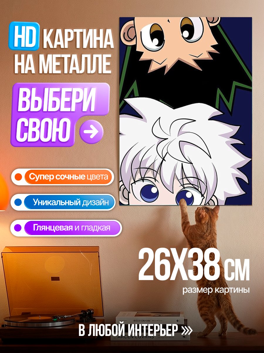 Картина на металле Киллуа и Аллука