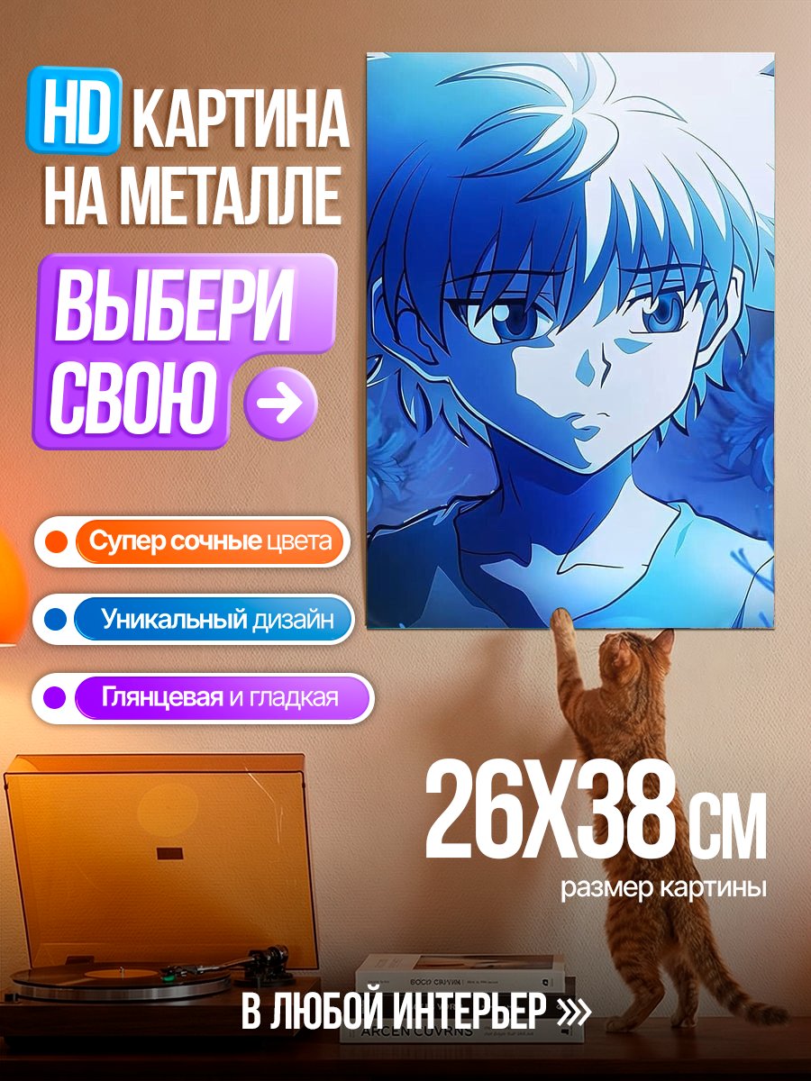 Картина на металле Киллуа из Хантер х Хантер
