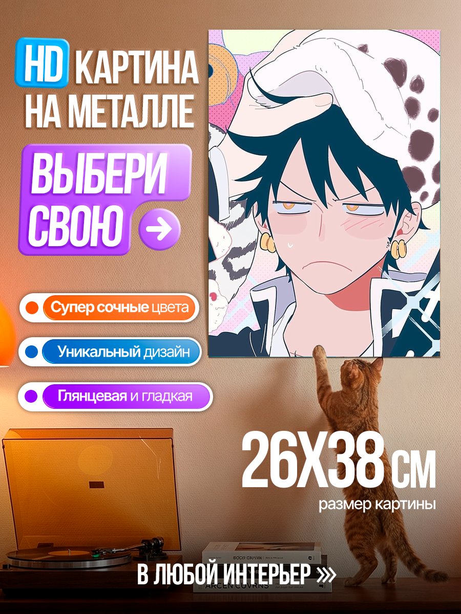Картина на металле Трафальгар Ло Онигири