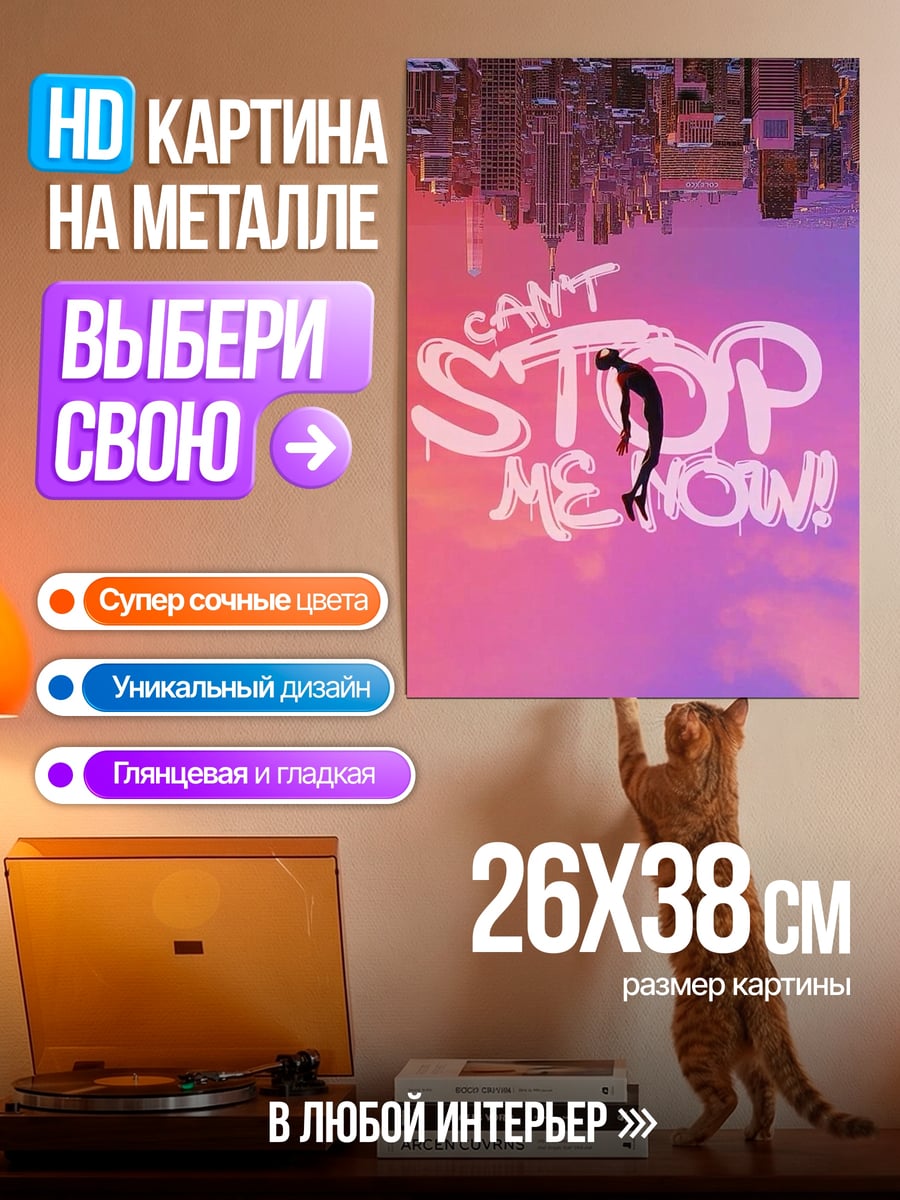 Картина на металле Не остановить меня