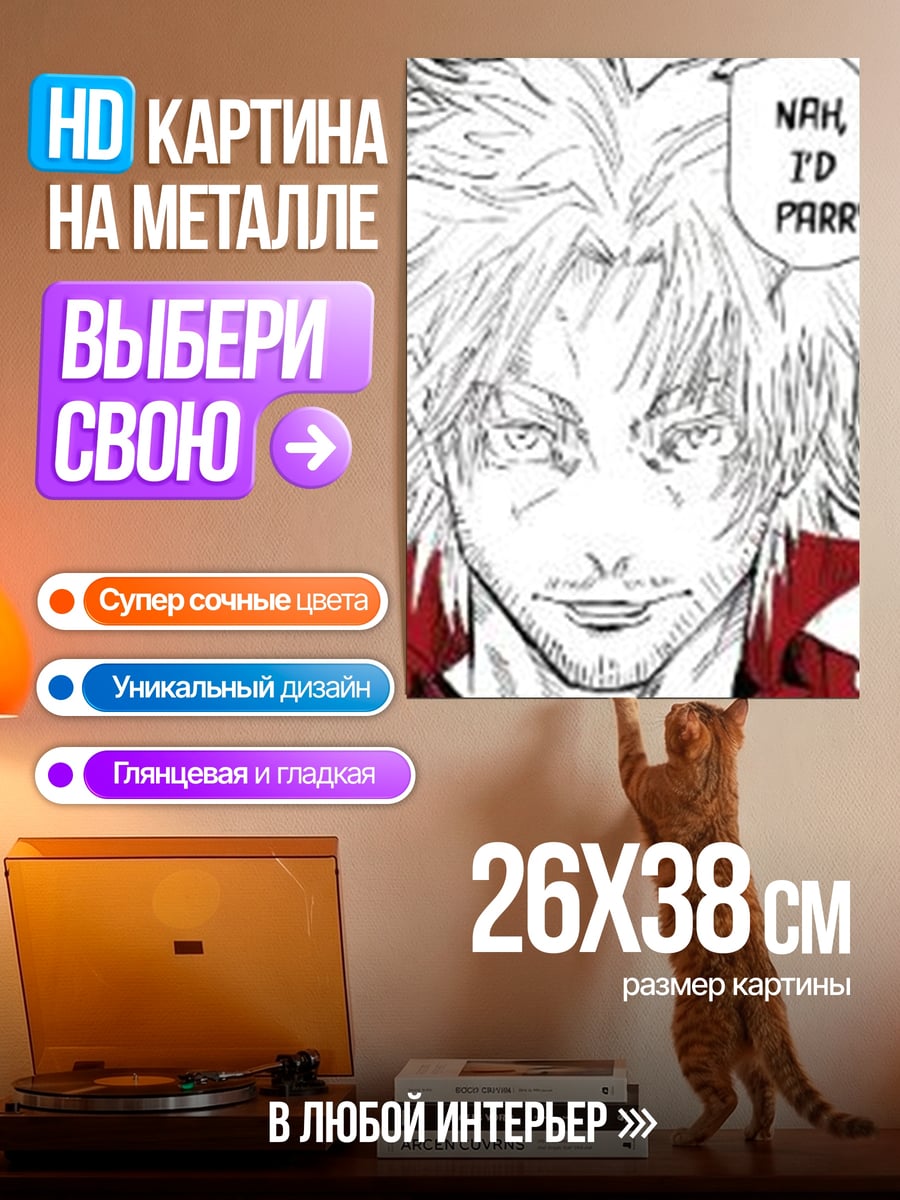 Картина на металле NAH I'D PARRY