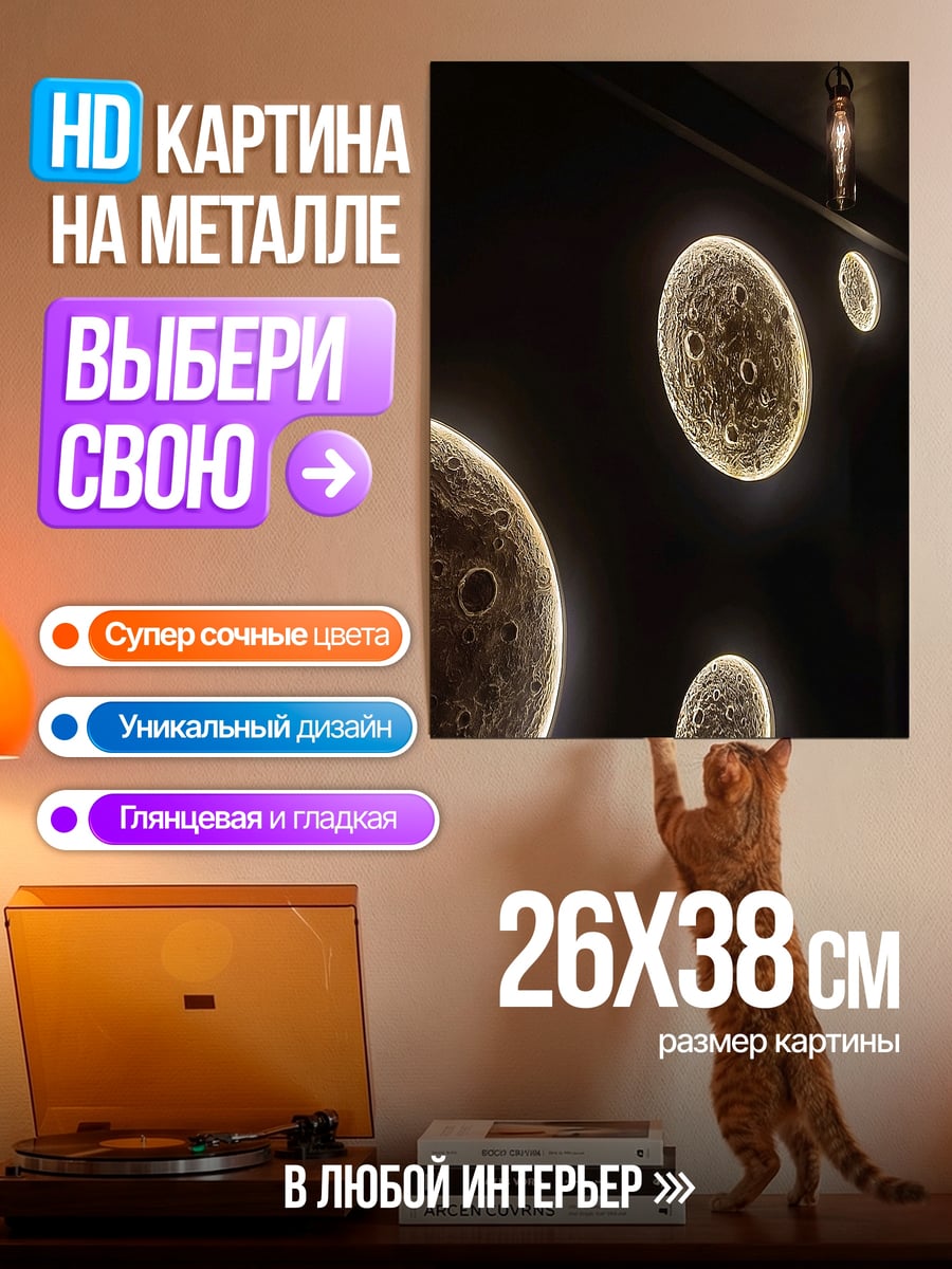 Картина на металле Лунный свет