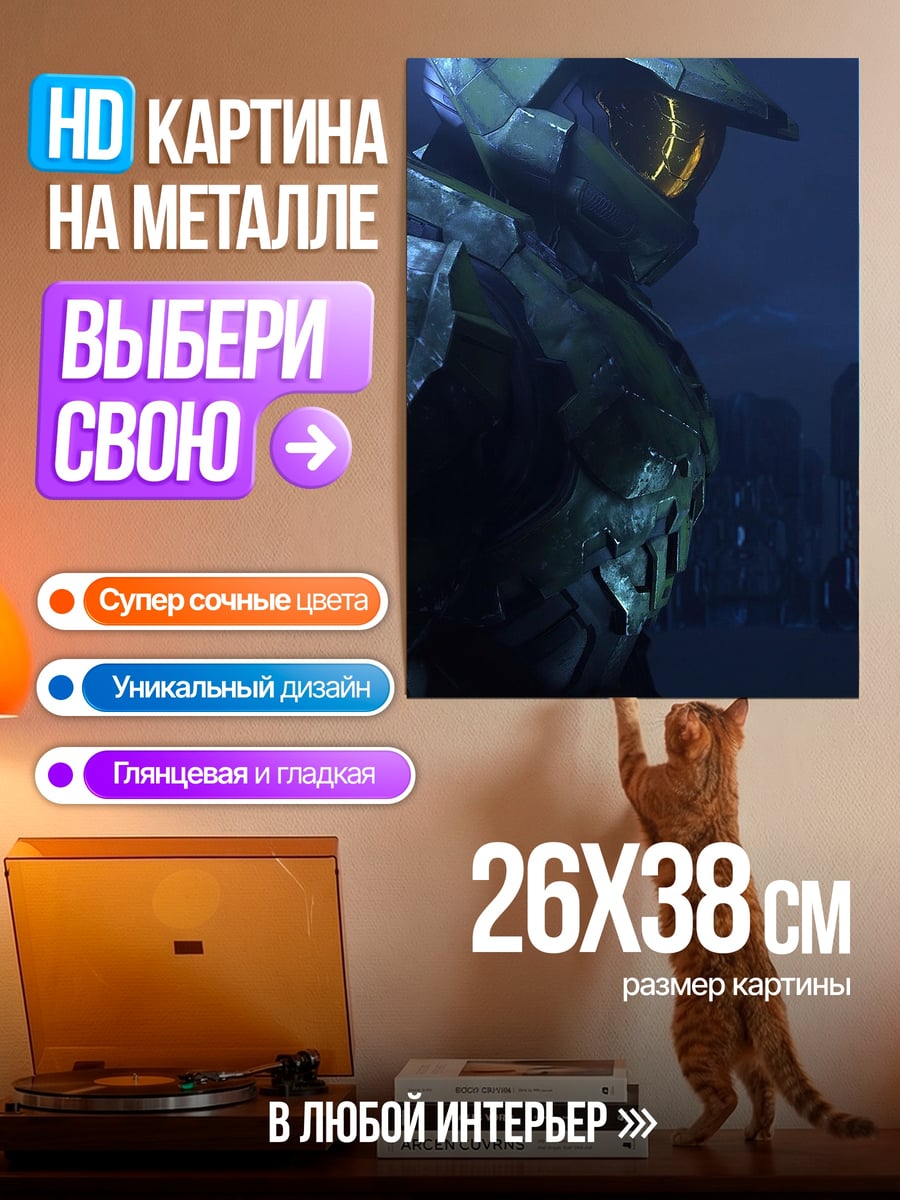 Картина на металле Мастер Чиф