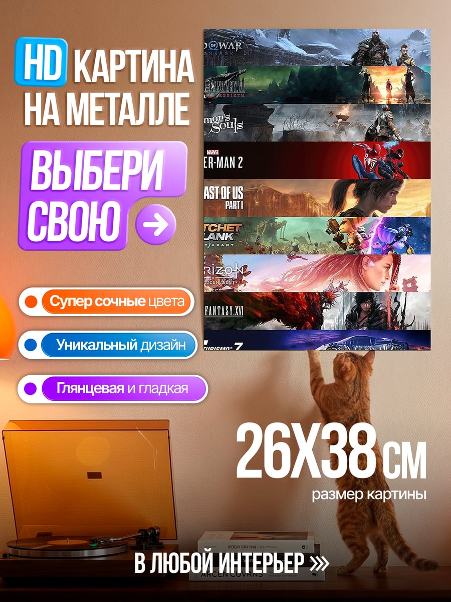 Картина на металле Игровые рейтинги