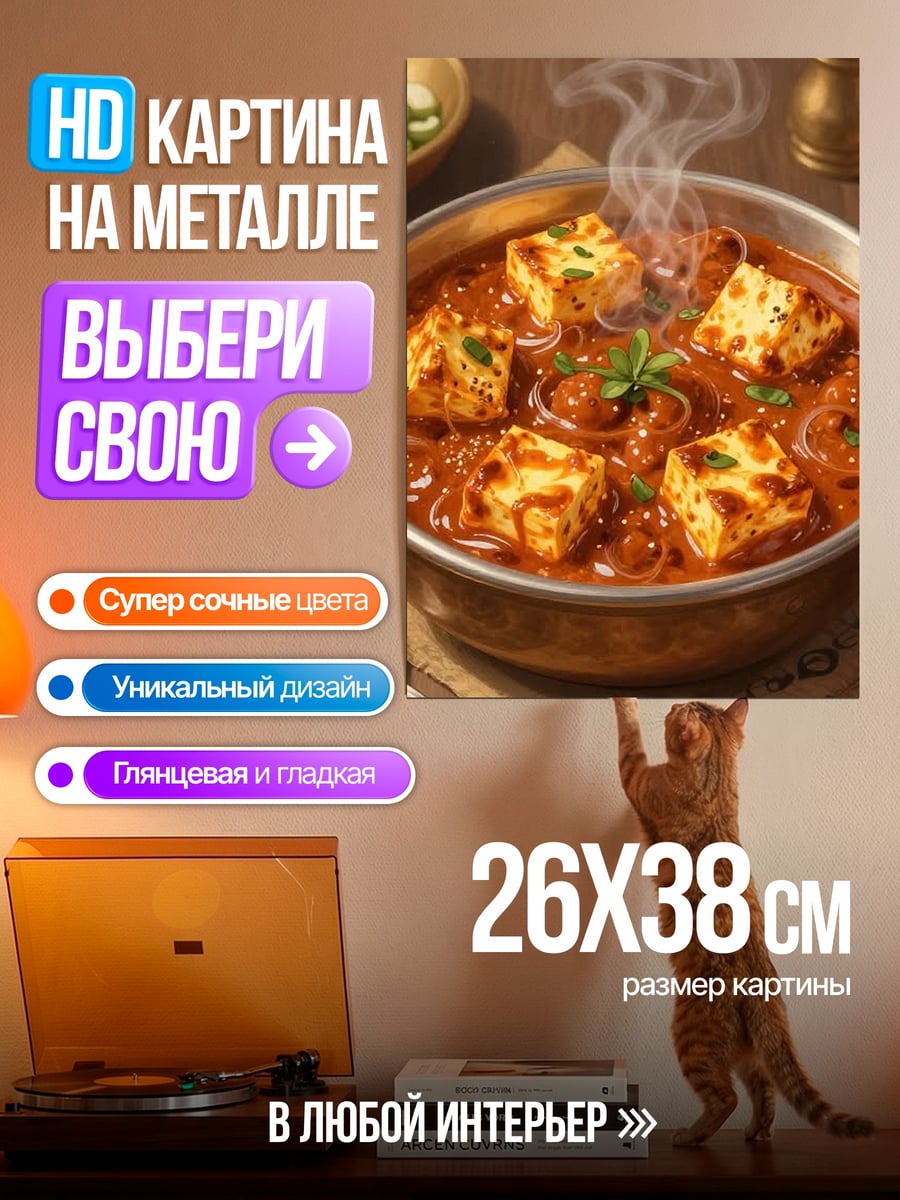Картина на металле Панир махани