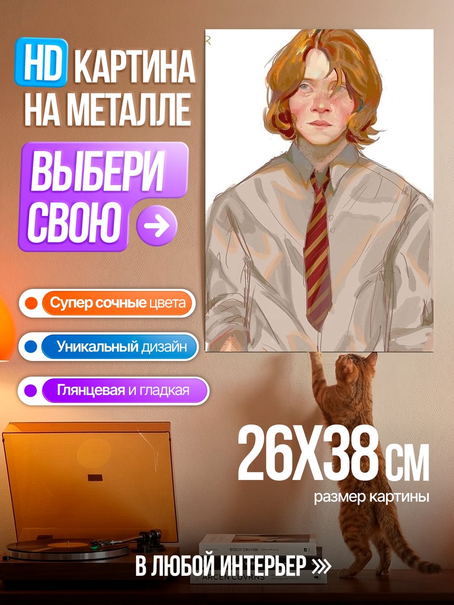 Картина на металле Рон Уизли