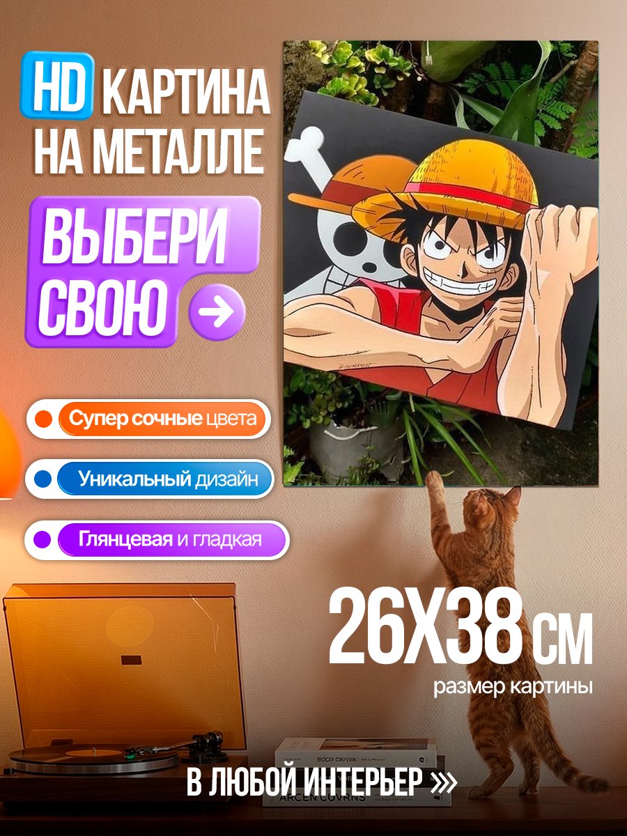 Картина на металле Манки Д Луффи пират