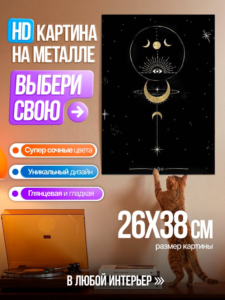 Картина на металле Астрологический символ