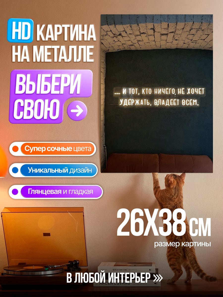 Картина на металле Владей всем
