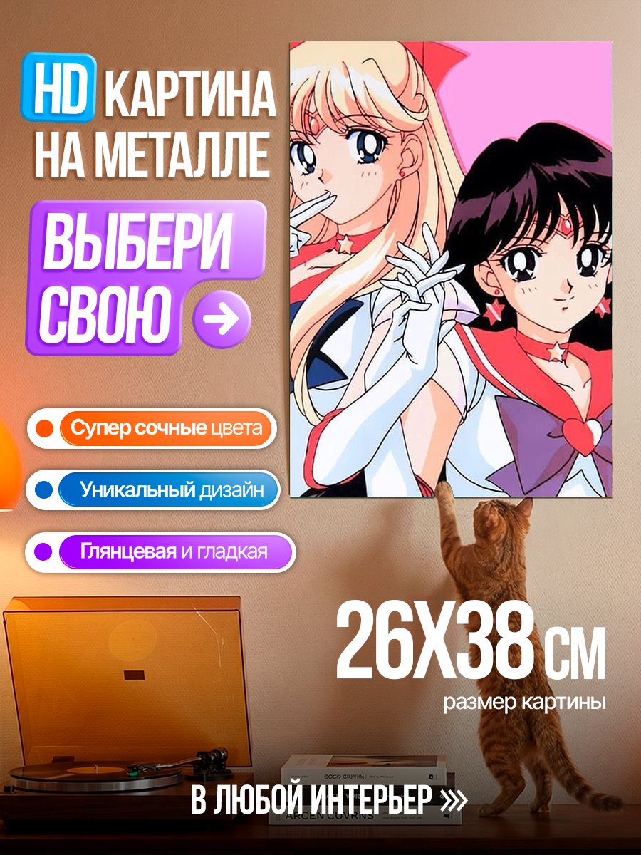 Картина на металле Сейлор Венера и Марс
