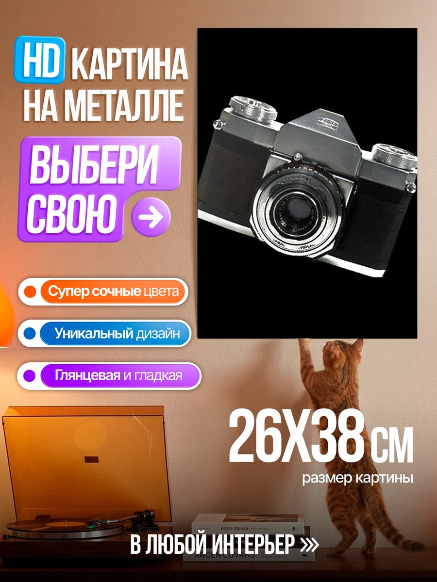 Картина на металле Старая камера