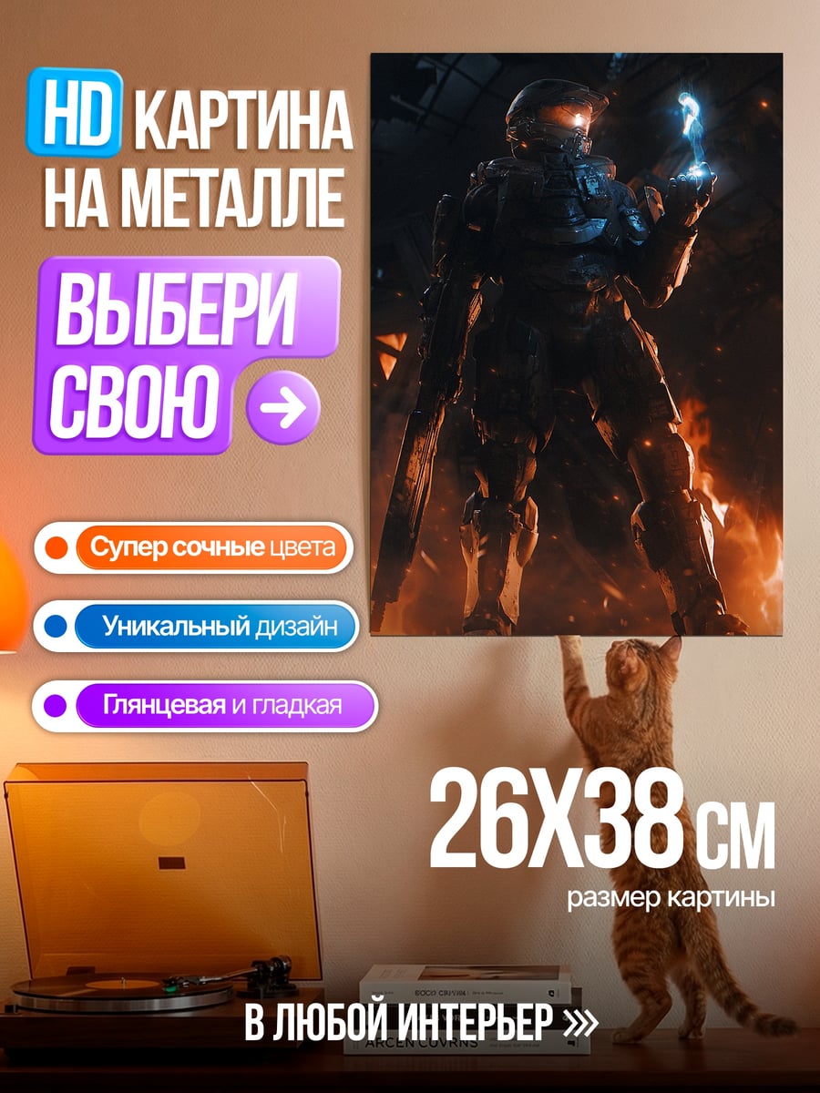 Картина на металле Мастер Чиф