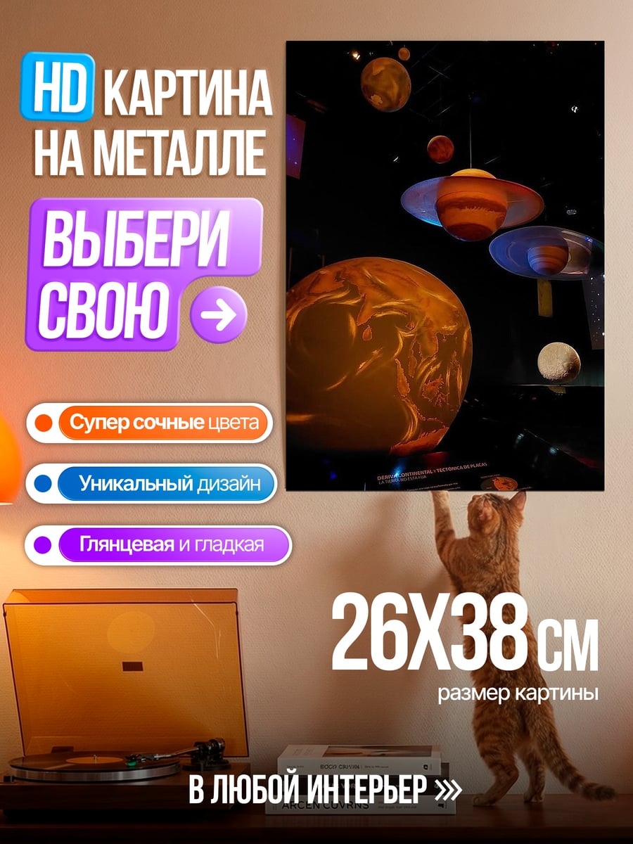 Картина на металле Планеты Солнечной системы