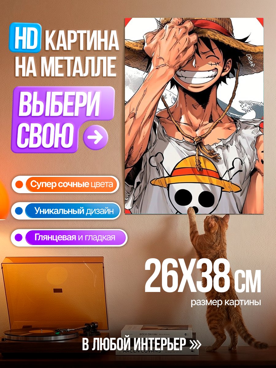 Картина на металле Манки Д. Луффи